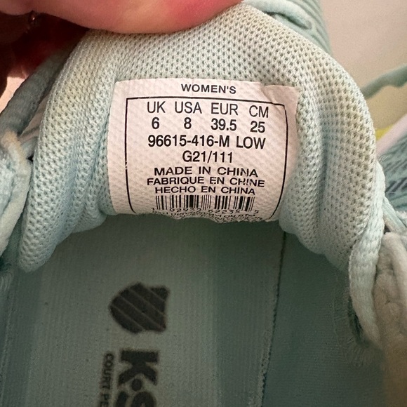 K-Swiss Light blue Athletic Shoes - Picture 5 of 8